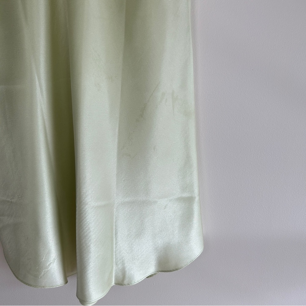 Vintage Oscar De La Renta Green Lace Night Gown - Picture 6 of 7